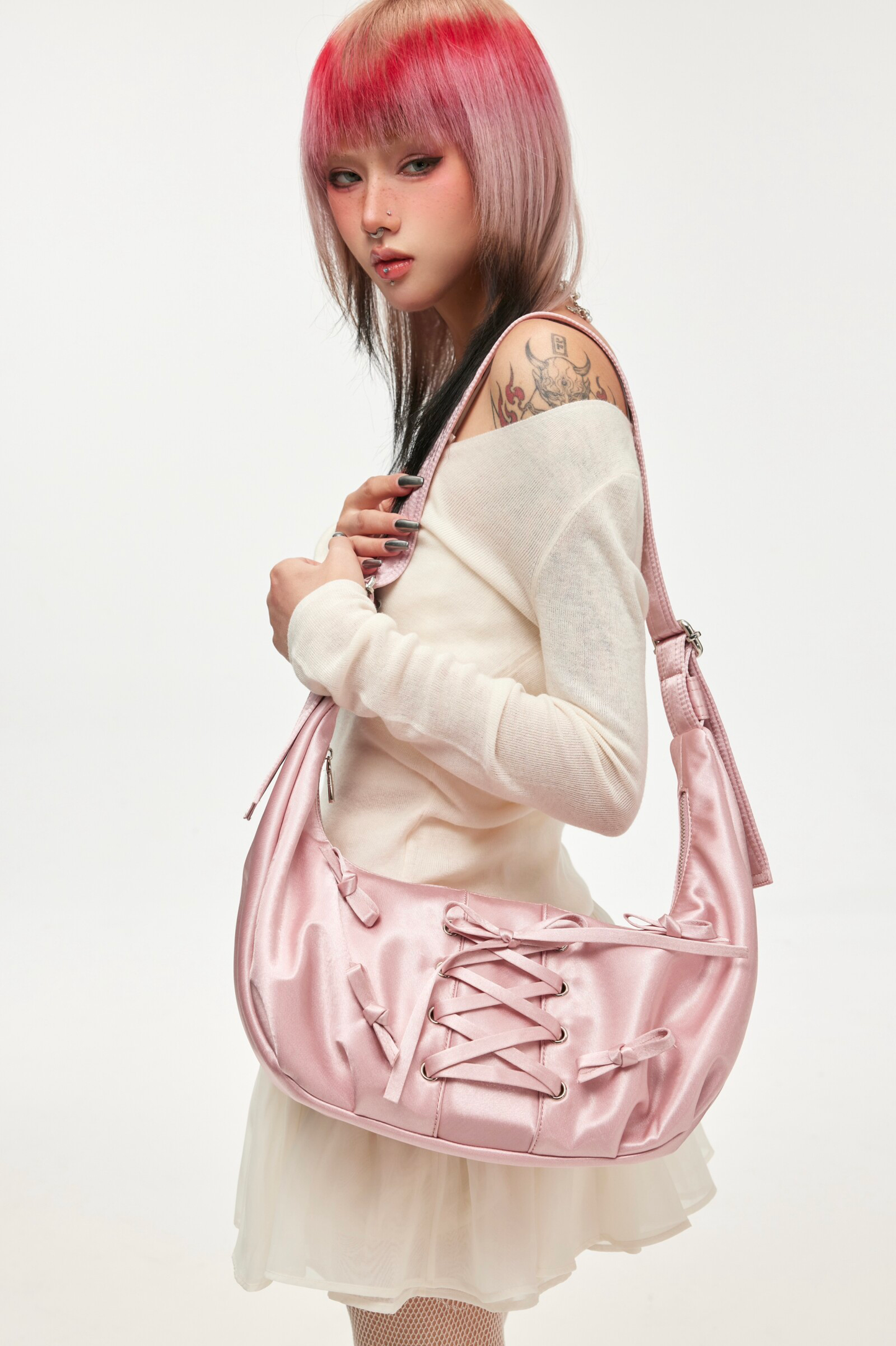 Ribbon Sling Crossbody Bag