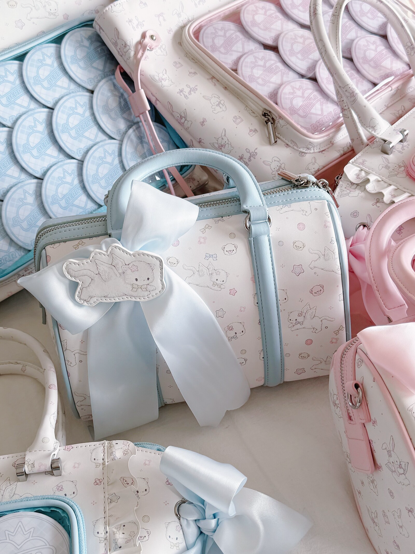 Fuwa Fuwa Ribbon Accent Handbags