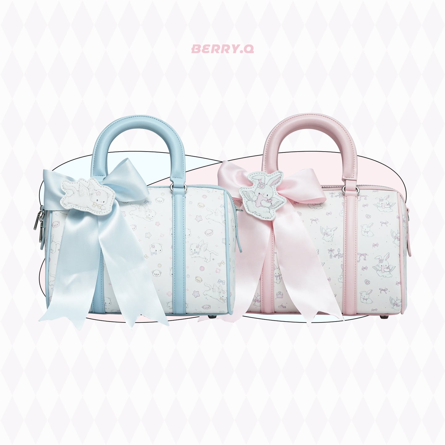 Fuwa Fuwa Ribbon Accent Handbags