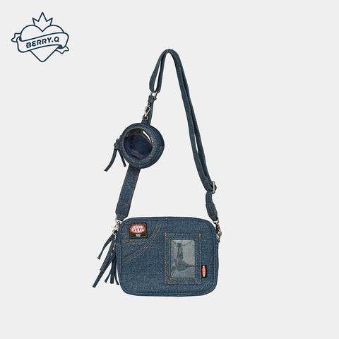 Denim Crossbody Bag (Square shape)