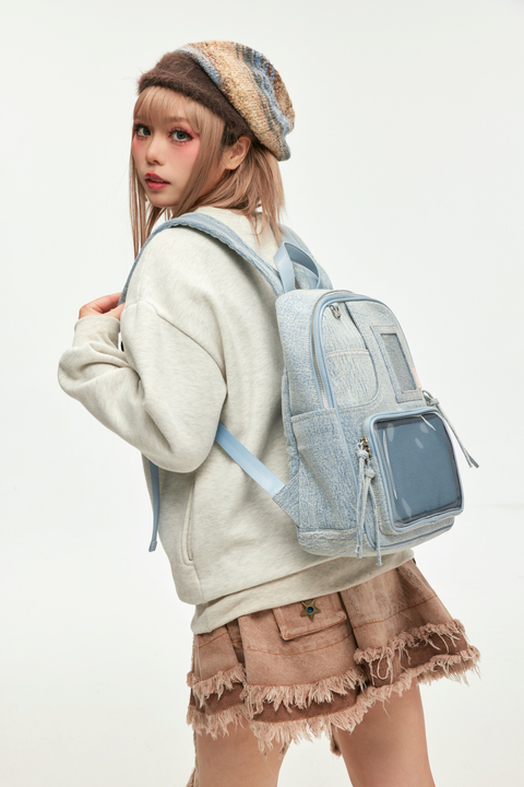 Denim Backpack