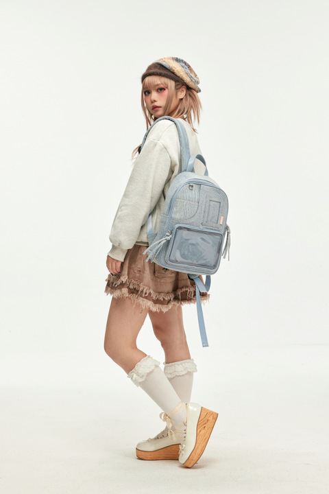 Denim Backpack