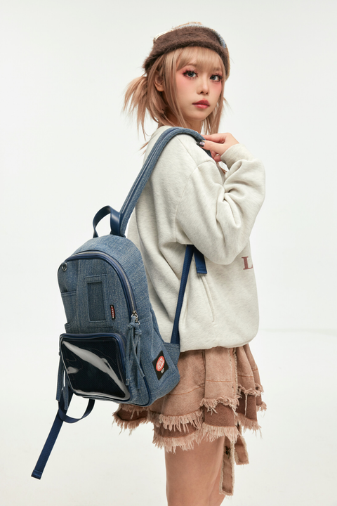 Denim Backpack