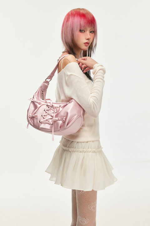 Ribbon Sling Shoulder Bag