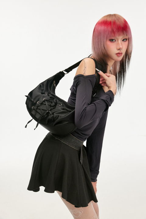 Ribbon Sling Shoulder Bag