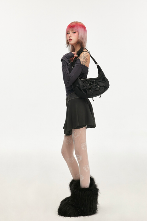 Ribbon Sling Shoulder Bag